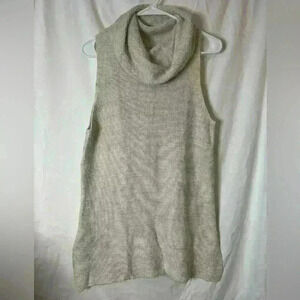 Loft Cowl Neck Sleeveless Tunic Sweater